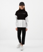 Джинсы Mom-fit черные Gulliver, школьная форма для девочек  фото, kupilegko.ru